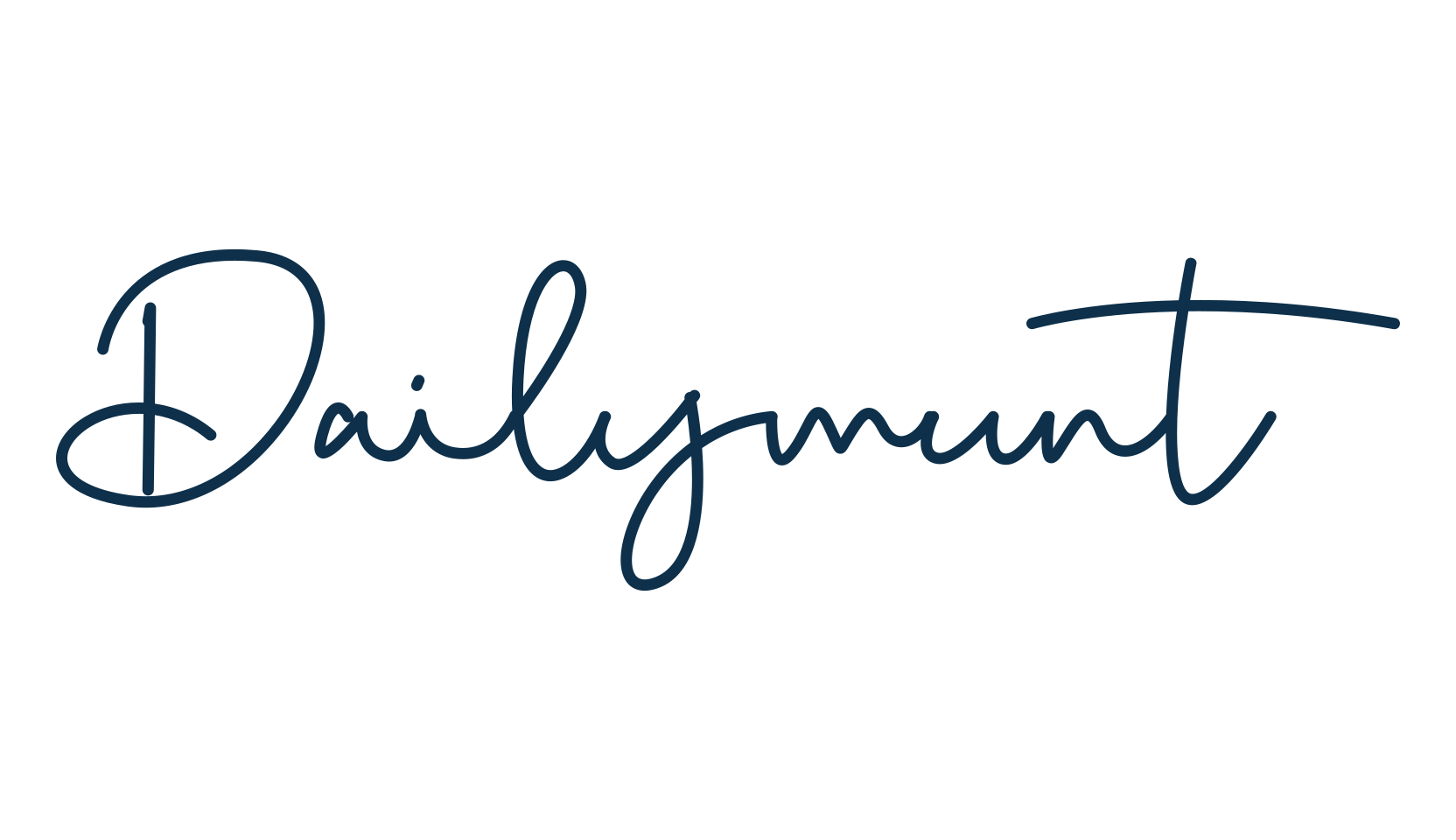 Dailymunt, handwriting font preview