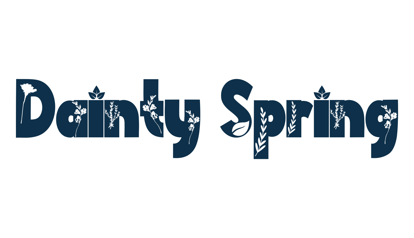 Dainty Spring, fancy decorative font preview