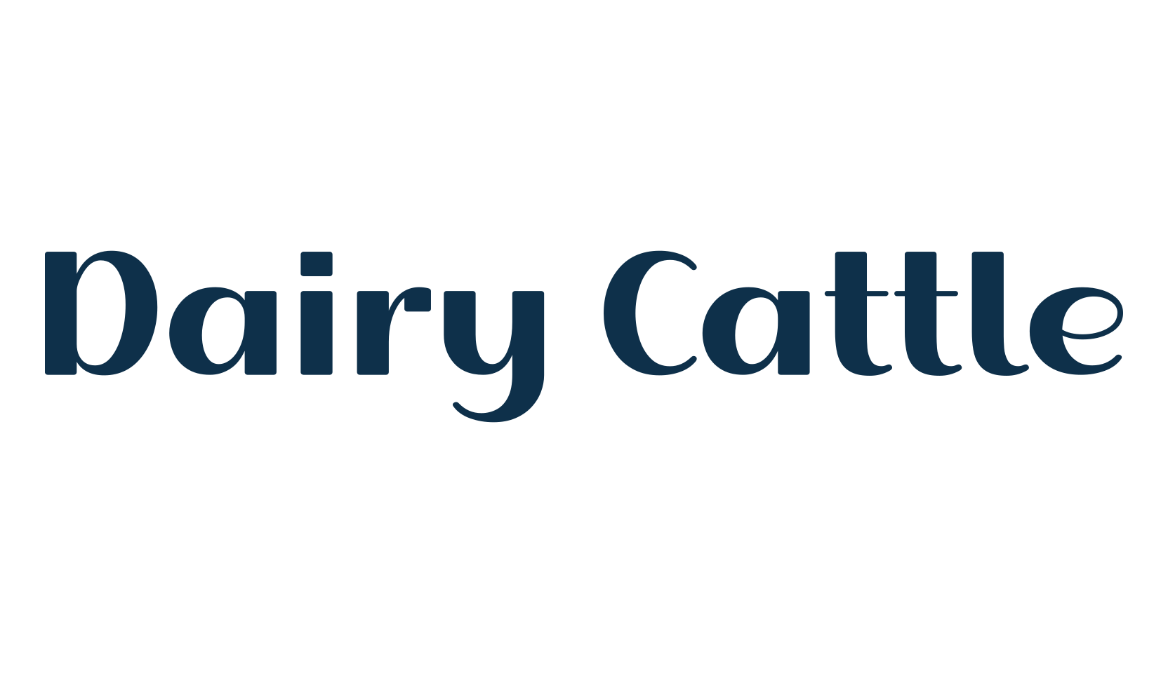 Dairy Cattle, fancy various decorative font preview