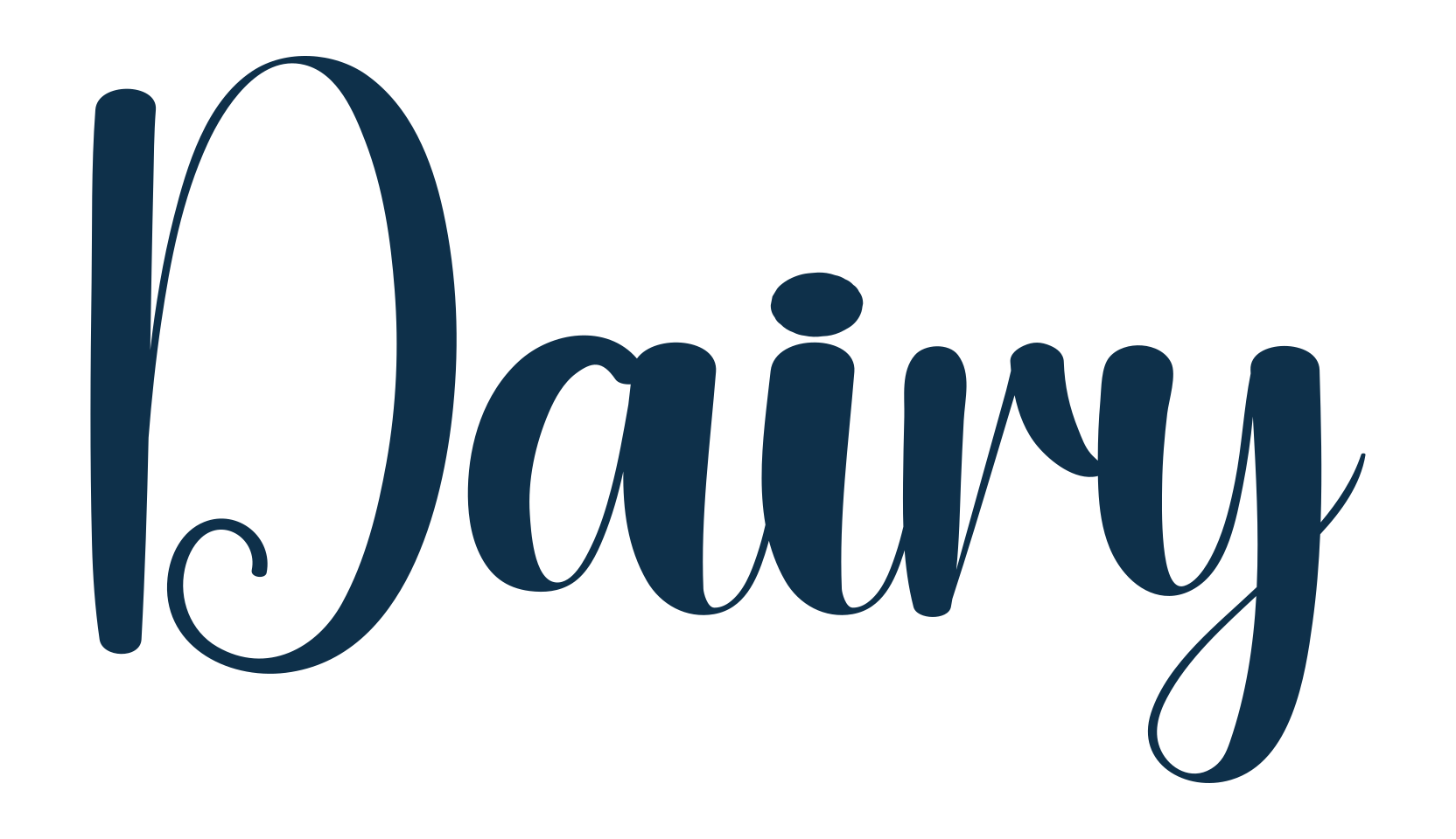 Dairy, display market font preview
