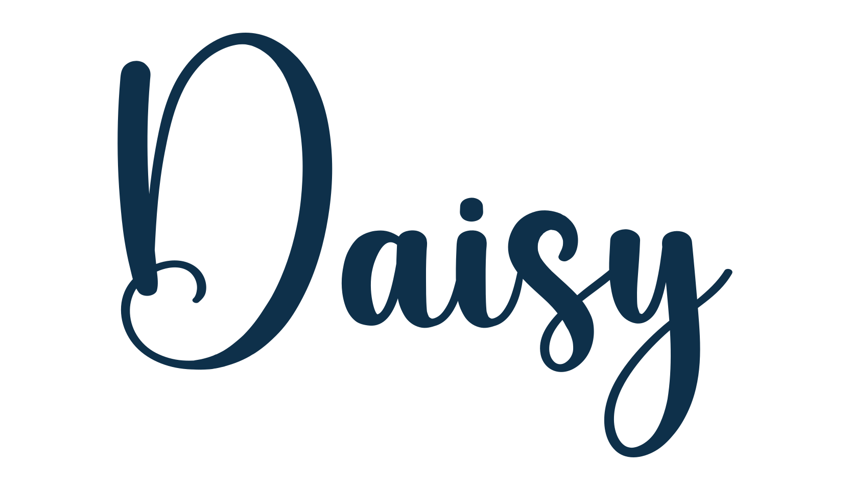 Daisy (daisy-5), script calligraphy fancy decorative font preview