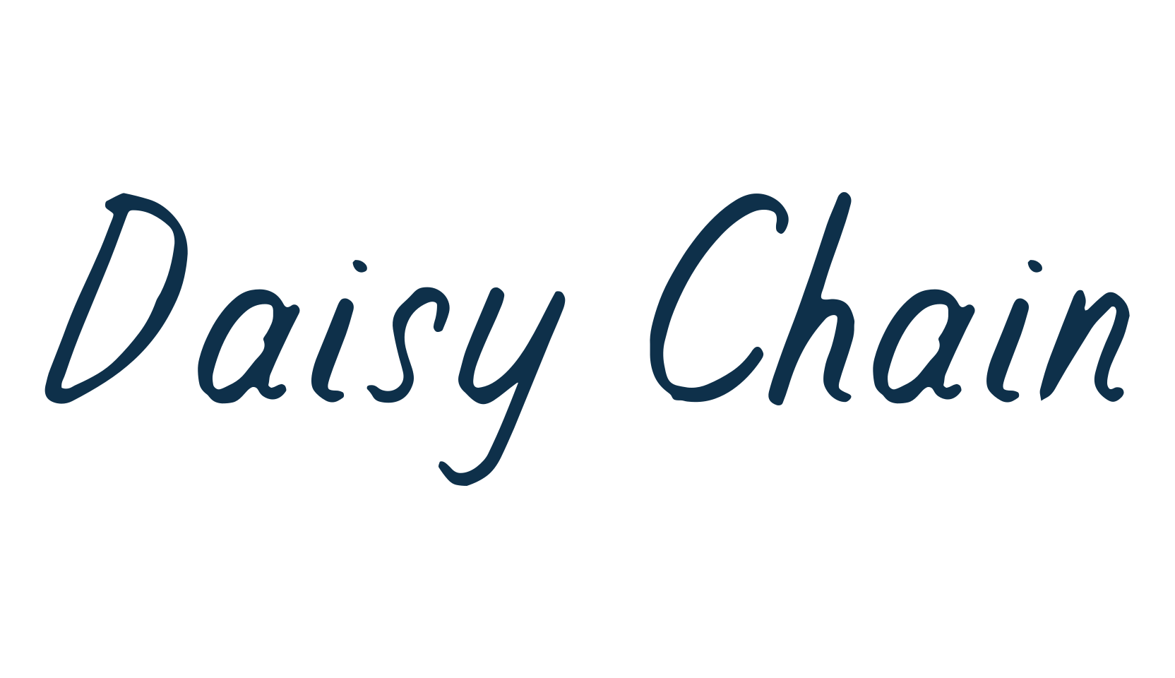 Daisy Chain, script handwritten fancy decorative calligraphy font preview