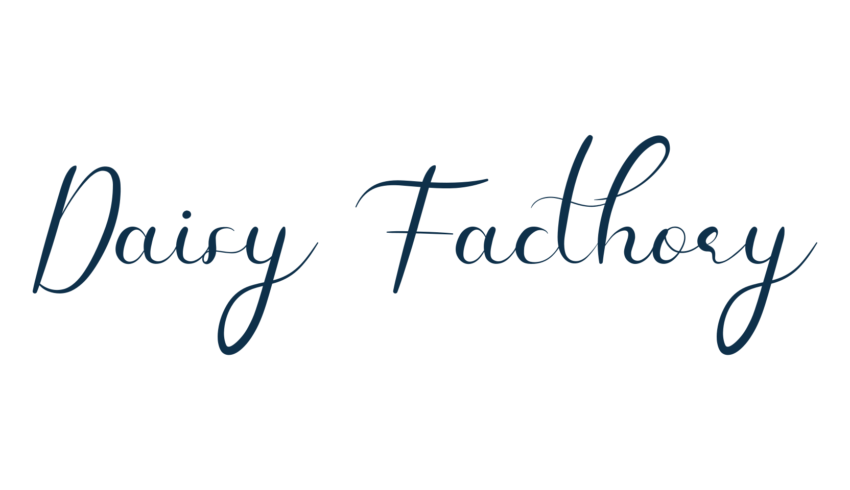 Daisy Facthory, calligraphy font preview