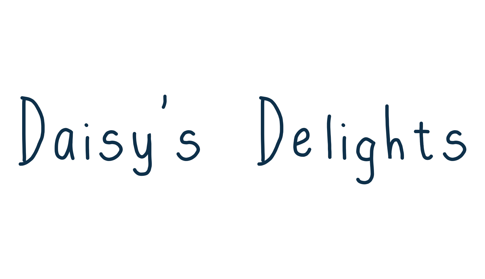 Daisy's Delights, script handwritten fancy decorative calligraphy font preview