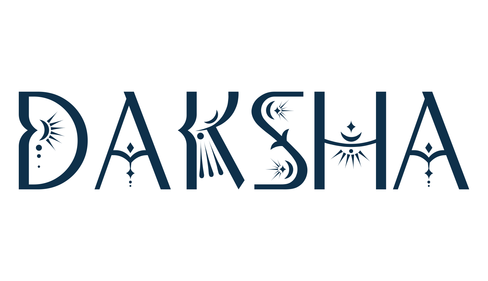 Daksha, fancy decorative font preview