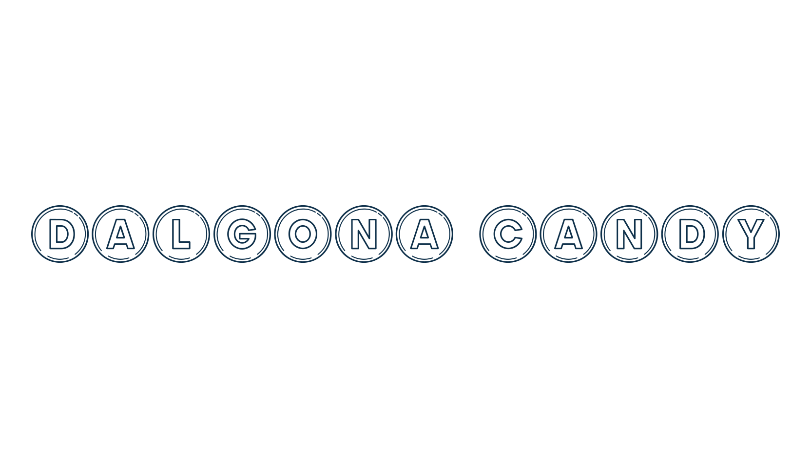 Dalgona Candy, fancy decorative font preview