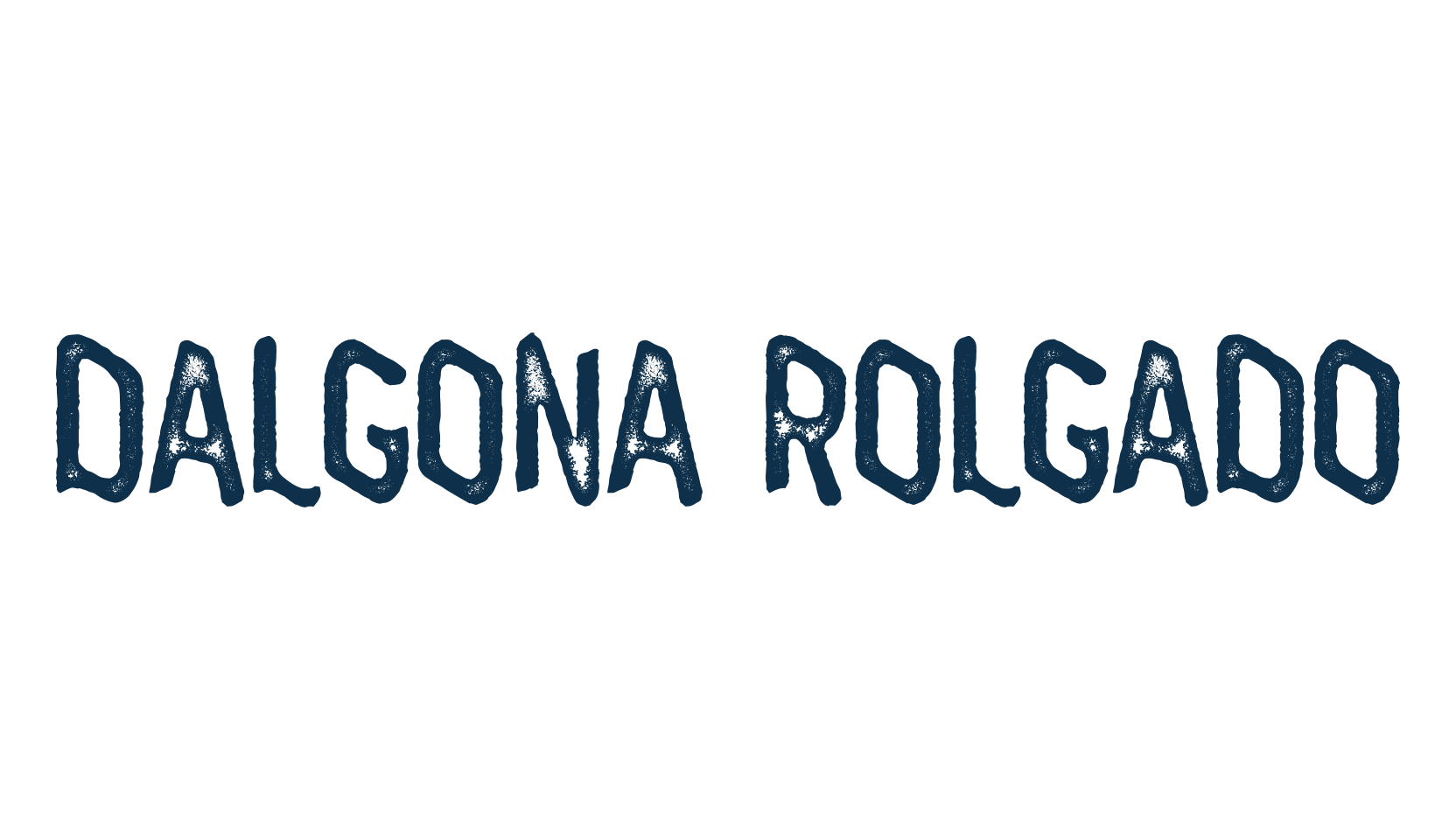 Dalgona Rolgado, fancy distorted decorative font preview