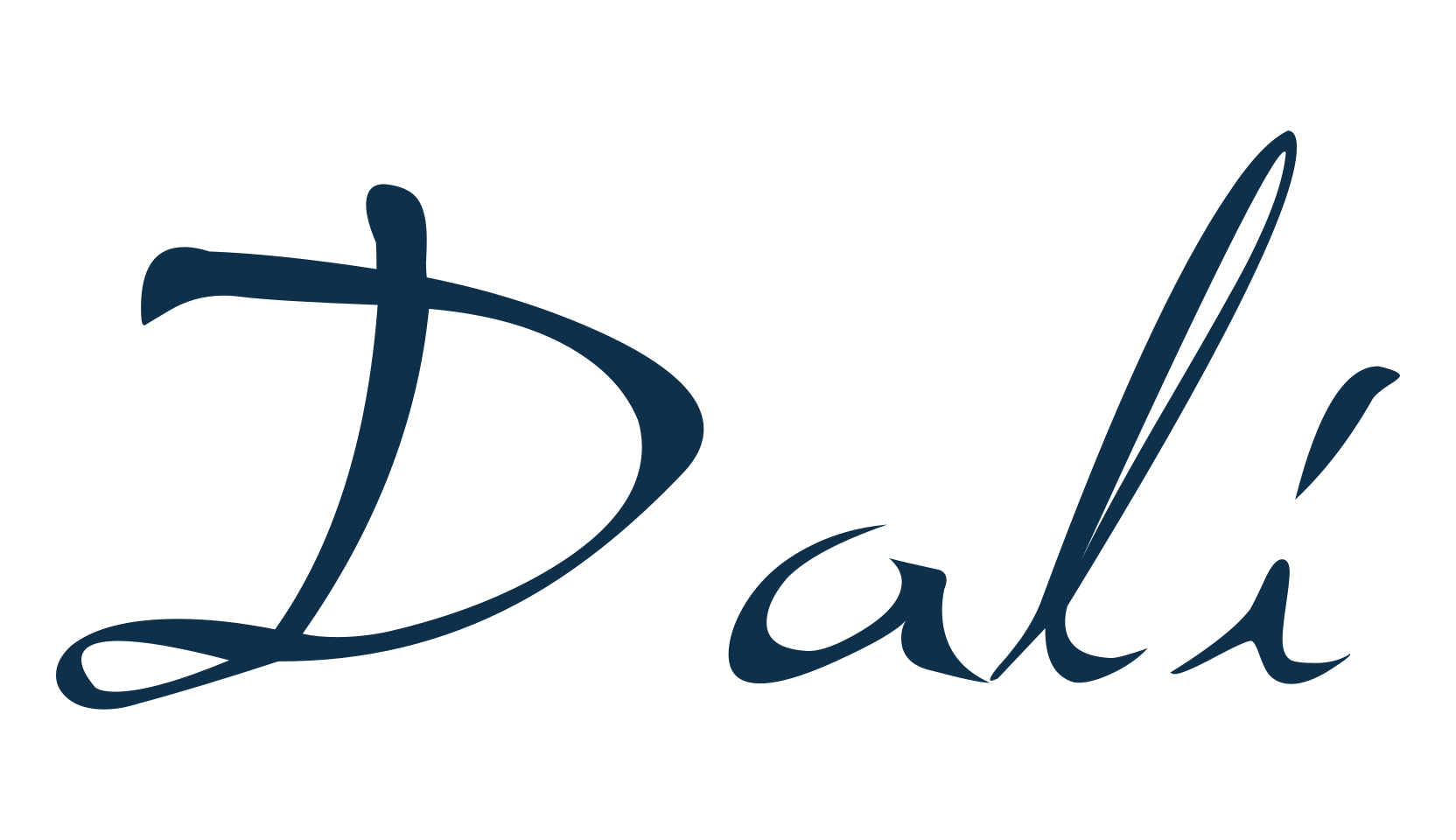 Dali (dali), handwriting font preview