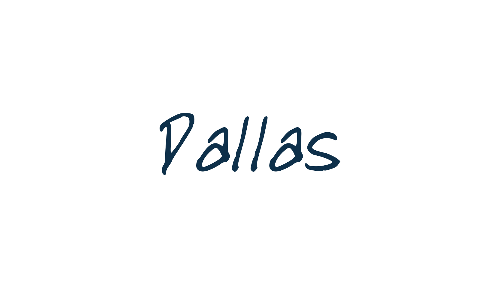 Dallas, handwriting font preview