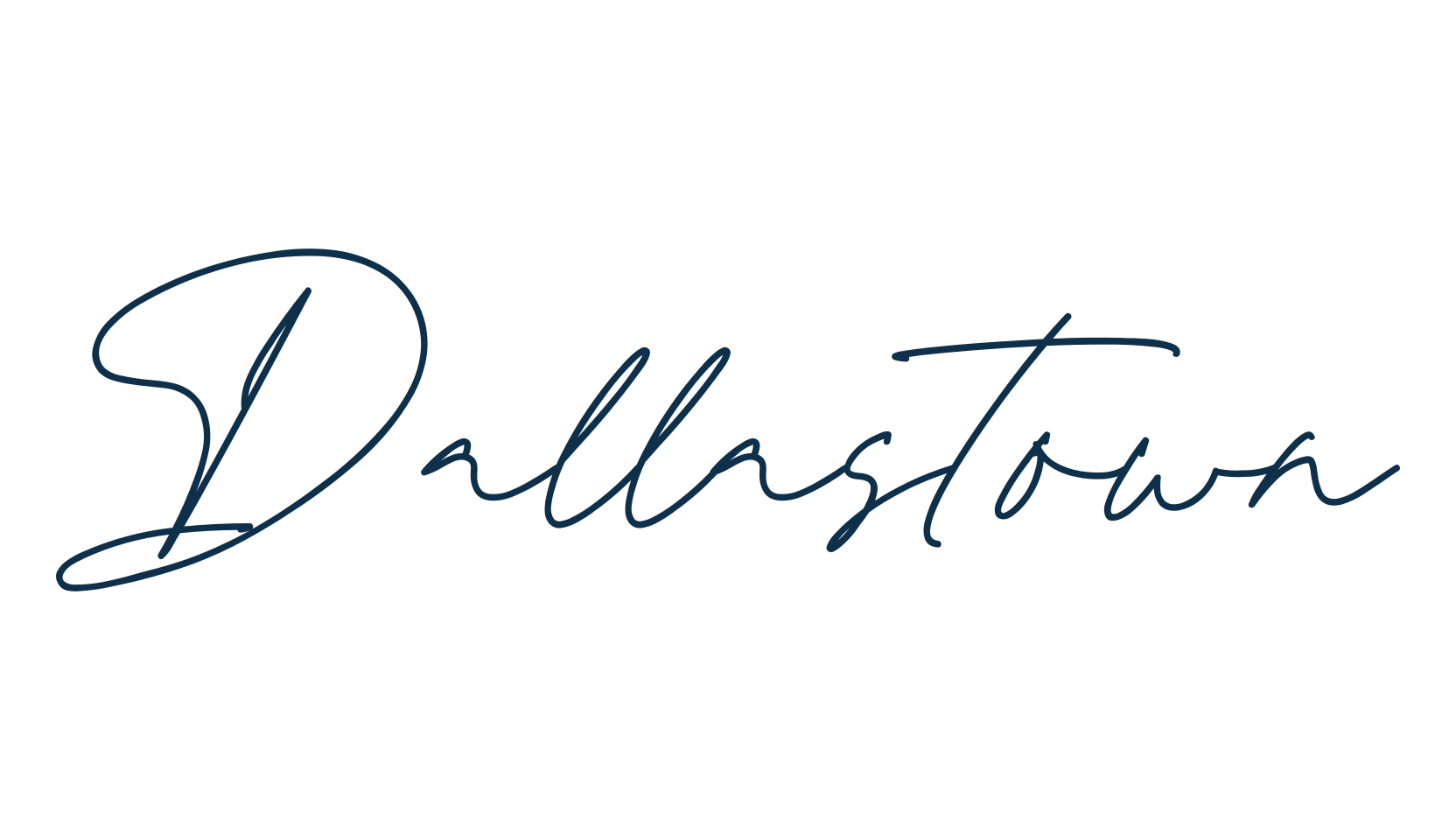 Dallastown, handwriting font preview