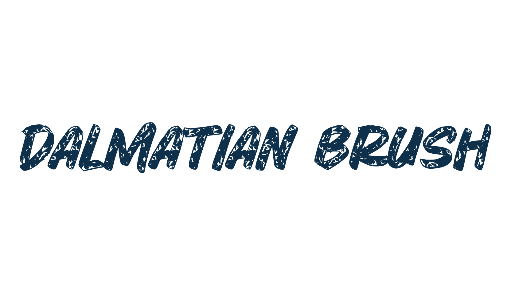 Dalmatian Brush, brush font preview