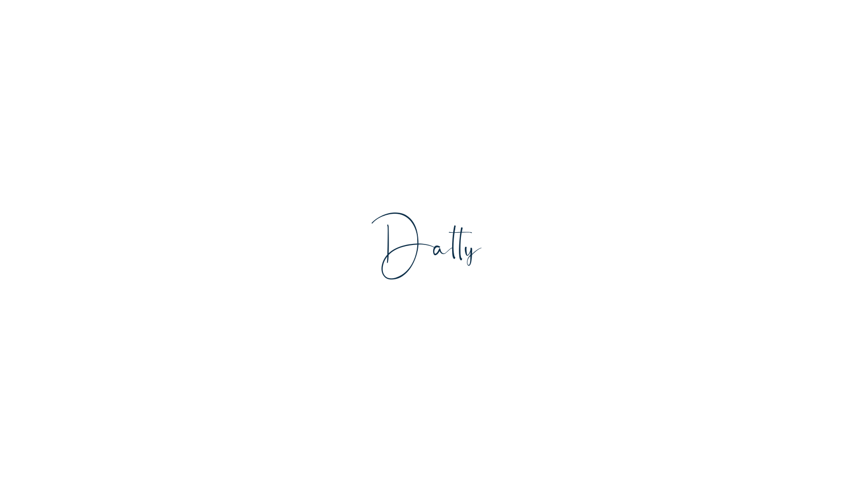 Dalty, handwriting font preview