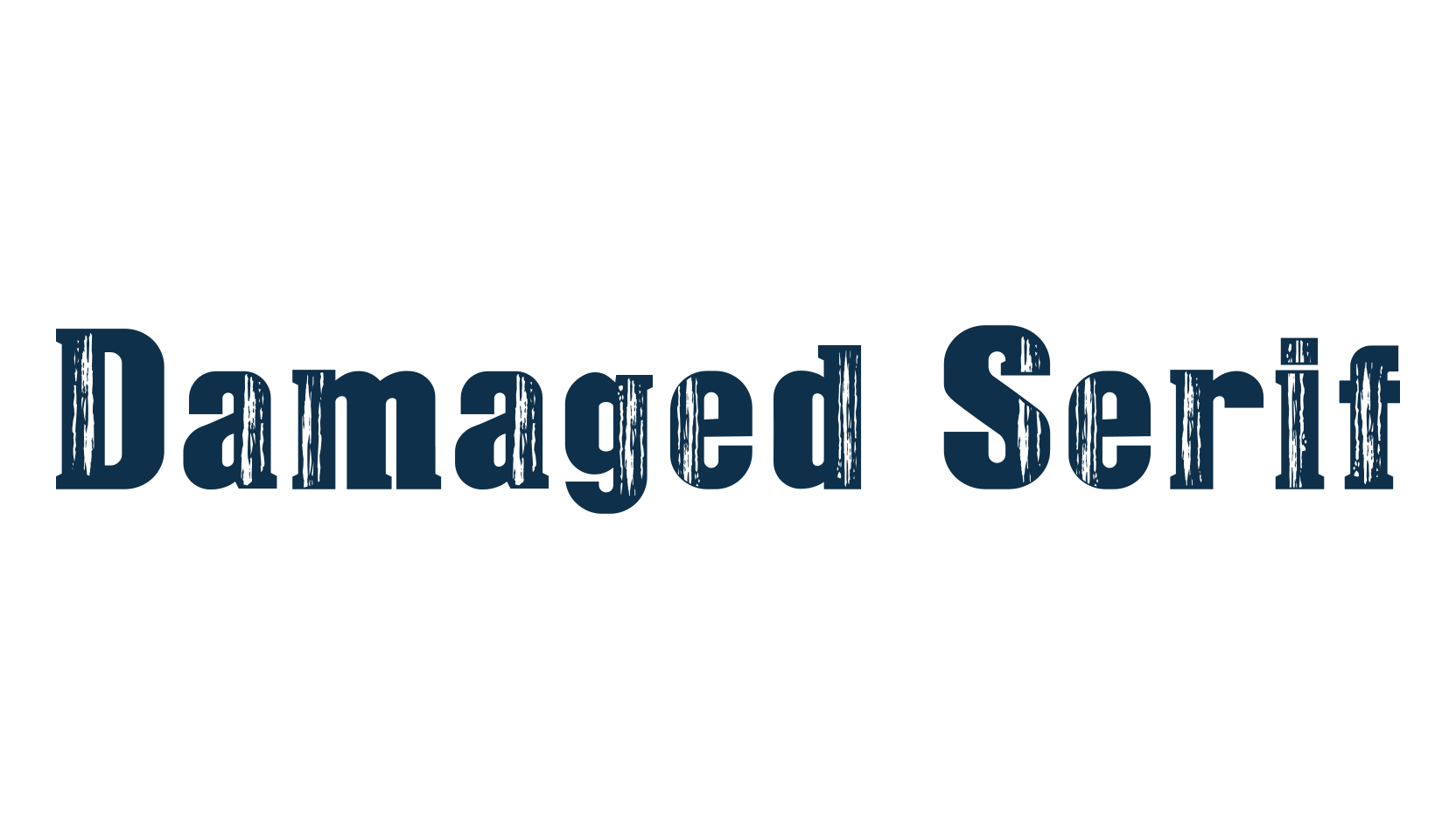 Damaged Serif, fancy destroy decorative font preview