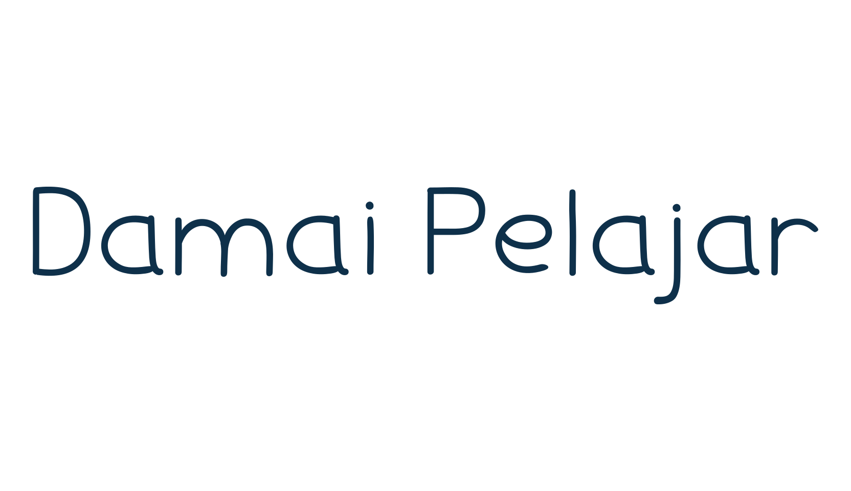 Damai Pelajar, fancy various decorative script calligraphy font preview