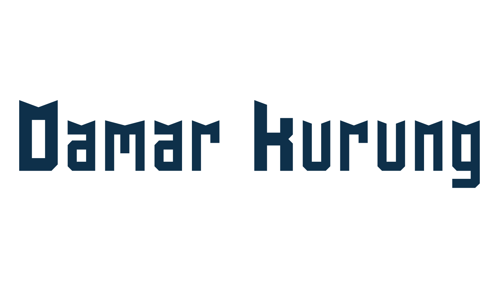 Damar Kurung, modern font preview