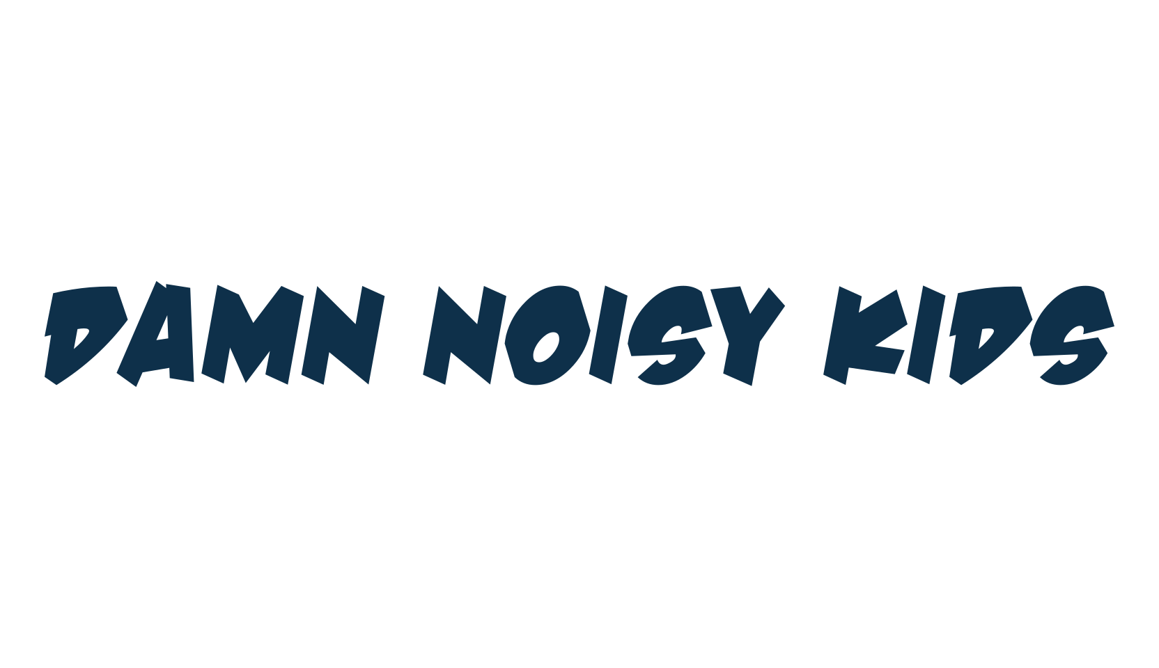 Damn Noisy Kids, fancy cartoon decorative comic font preview