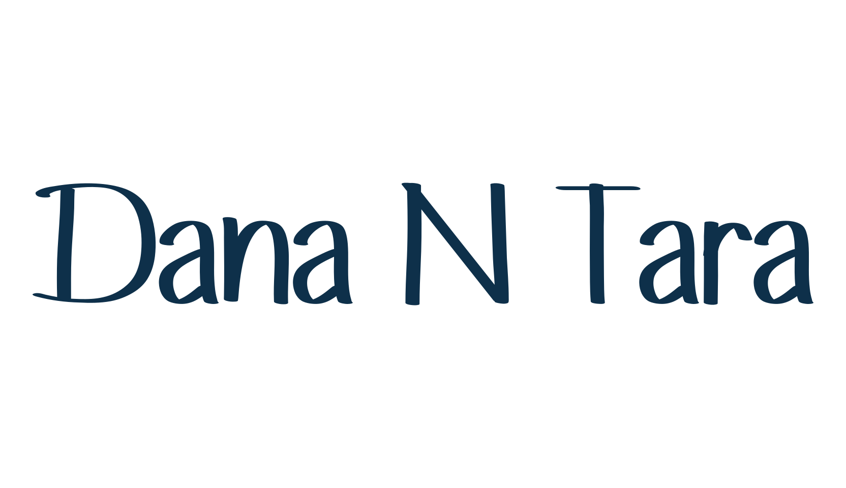 Dana N Tara, handwriting font preview