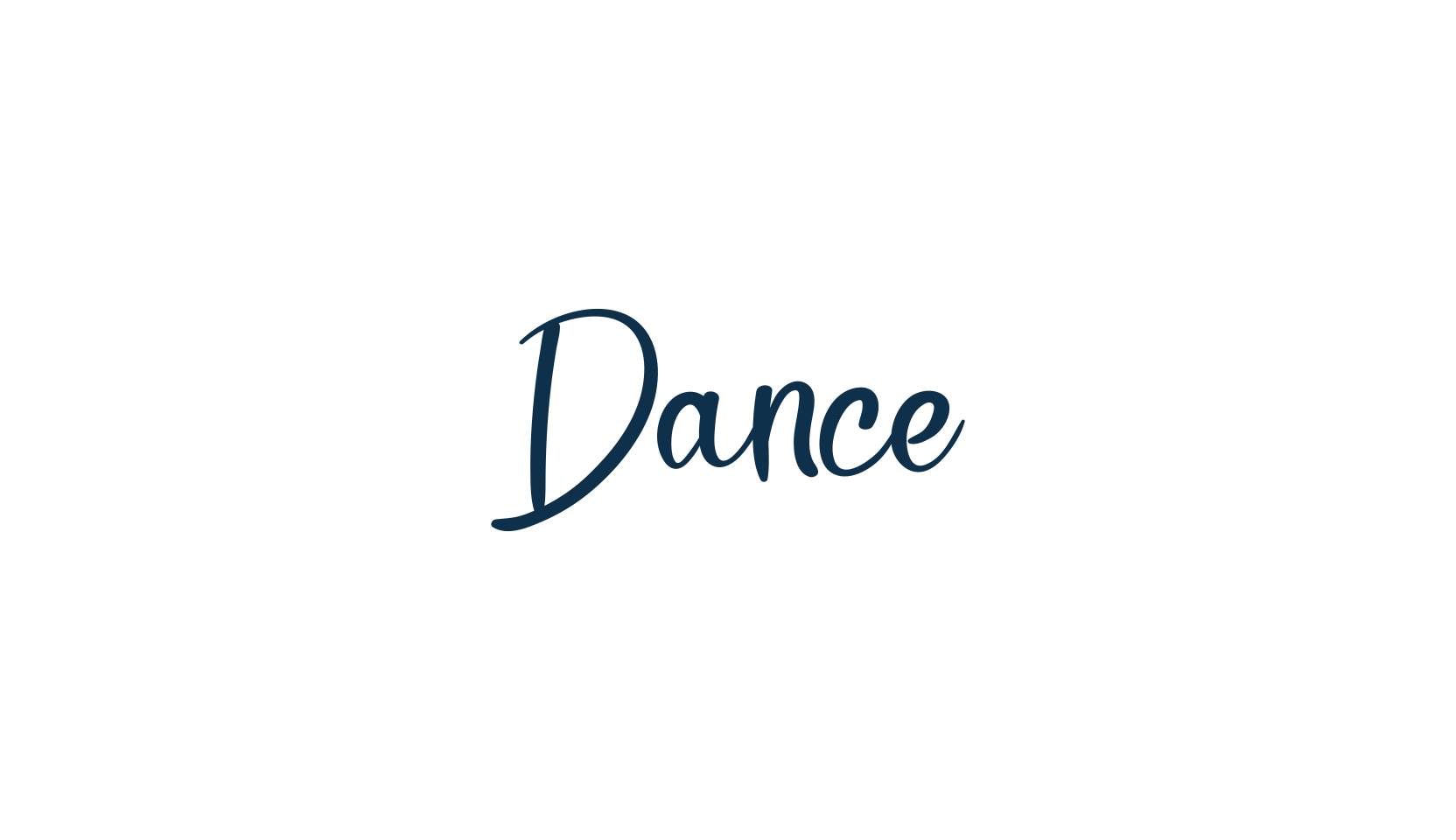 Dance, handwriting font preview