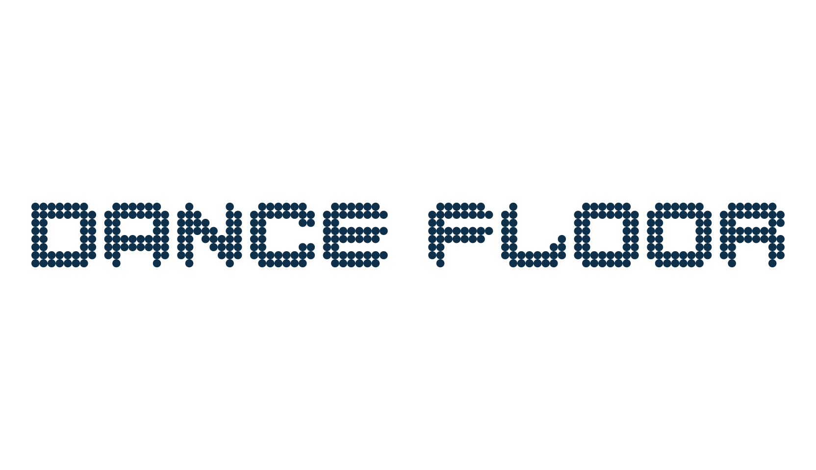Dance Floor, techno lcd sci-fi font preview