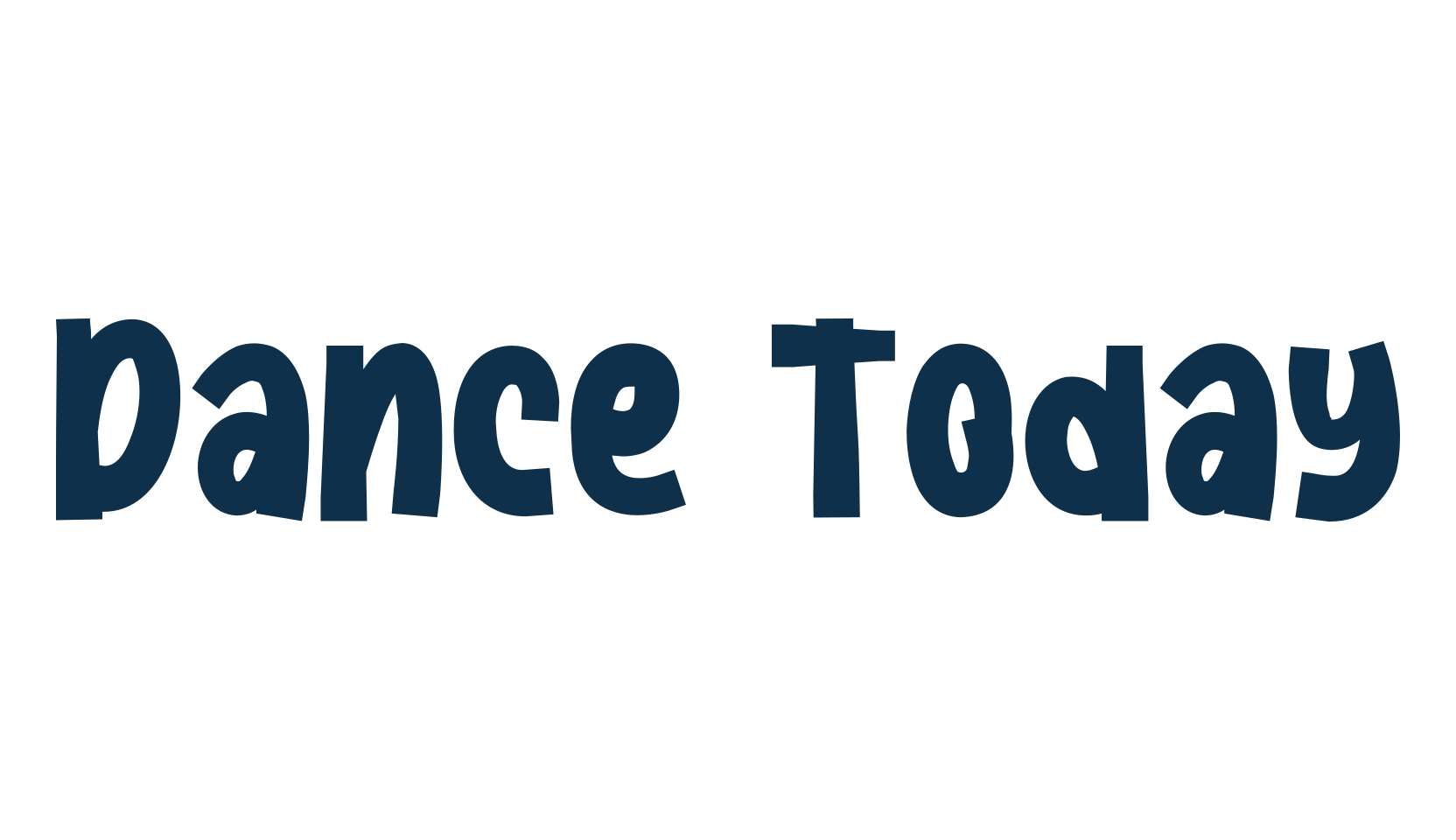 Dance Today, fancy cartoon decorative font preview