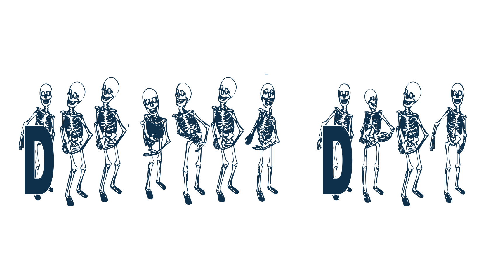 Dancing Dead, display market font preview