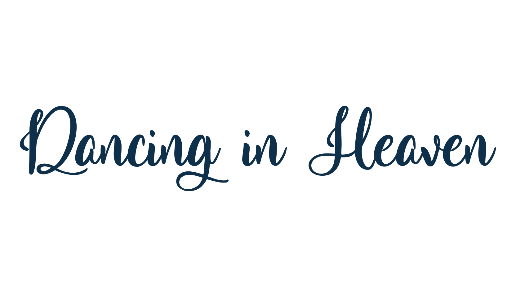 Dancing in Heaven, script calligraphy fancy decorative font preview