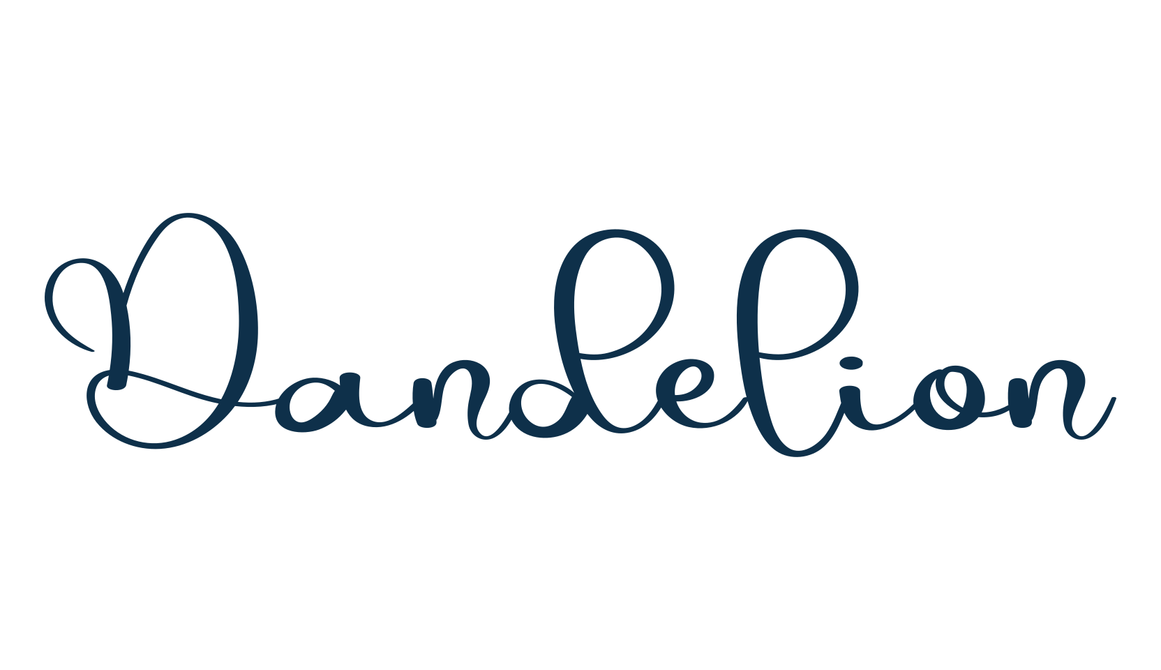 Dandelion (dandelion-6), script handwritten fancy decorative calligraphy font preview