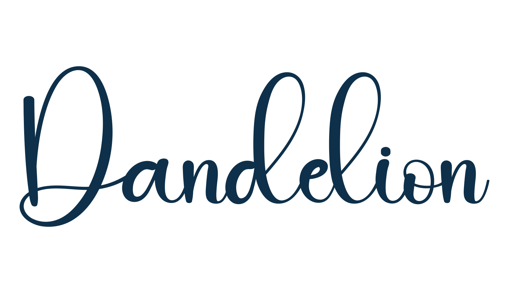 Dandelion (dandelion-8), script calligraphy fancy decorative font preview