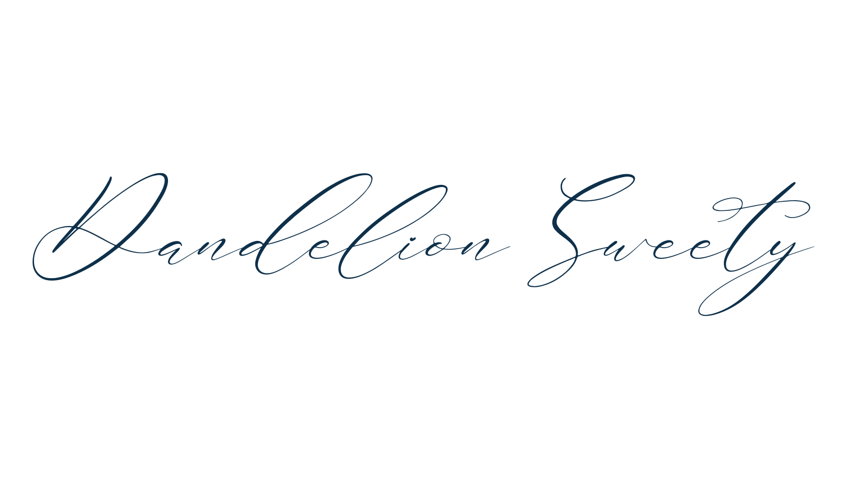 Dandelion Sweety, calligraphy font preview