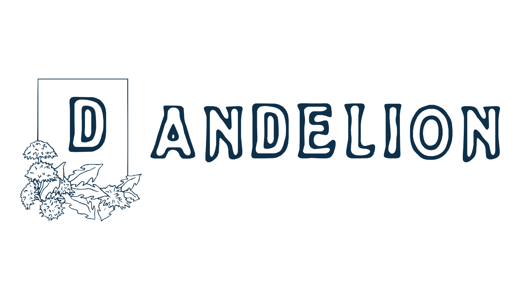 Dandelion, fancy decorative font preview