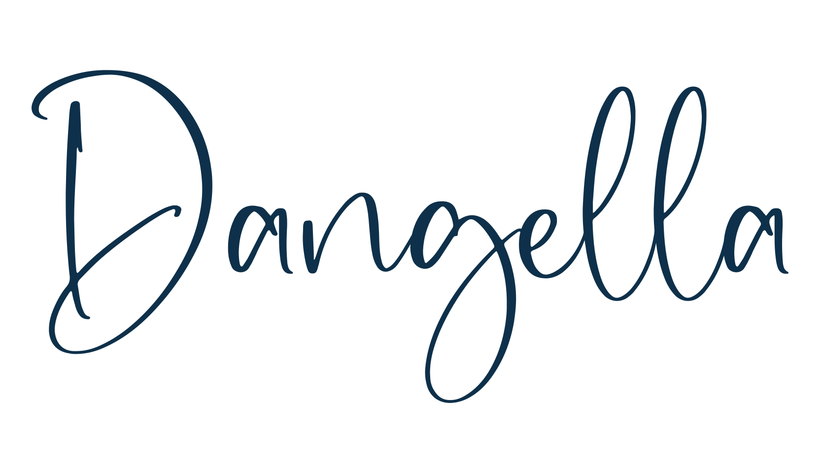 Dangella, script handwritten fancy decorative calligraphy font preview