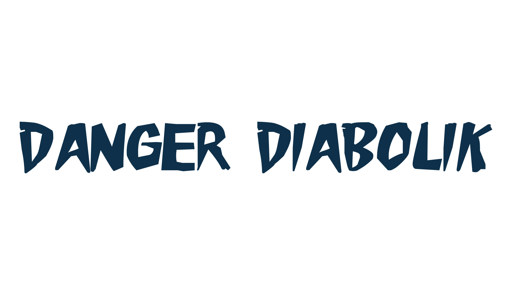 Danger Diabolik, fancy cartoon decorative comic font preview