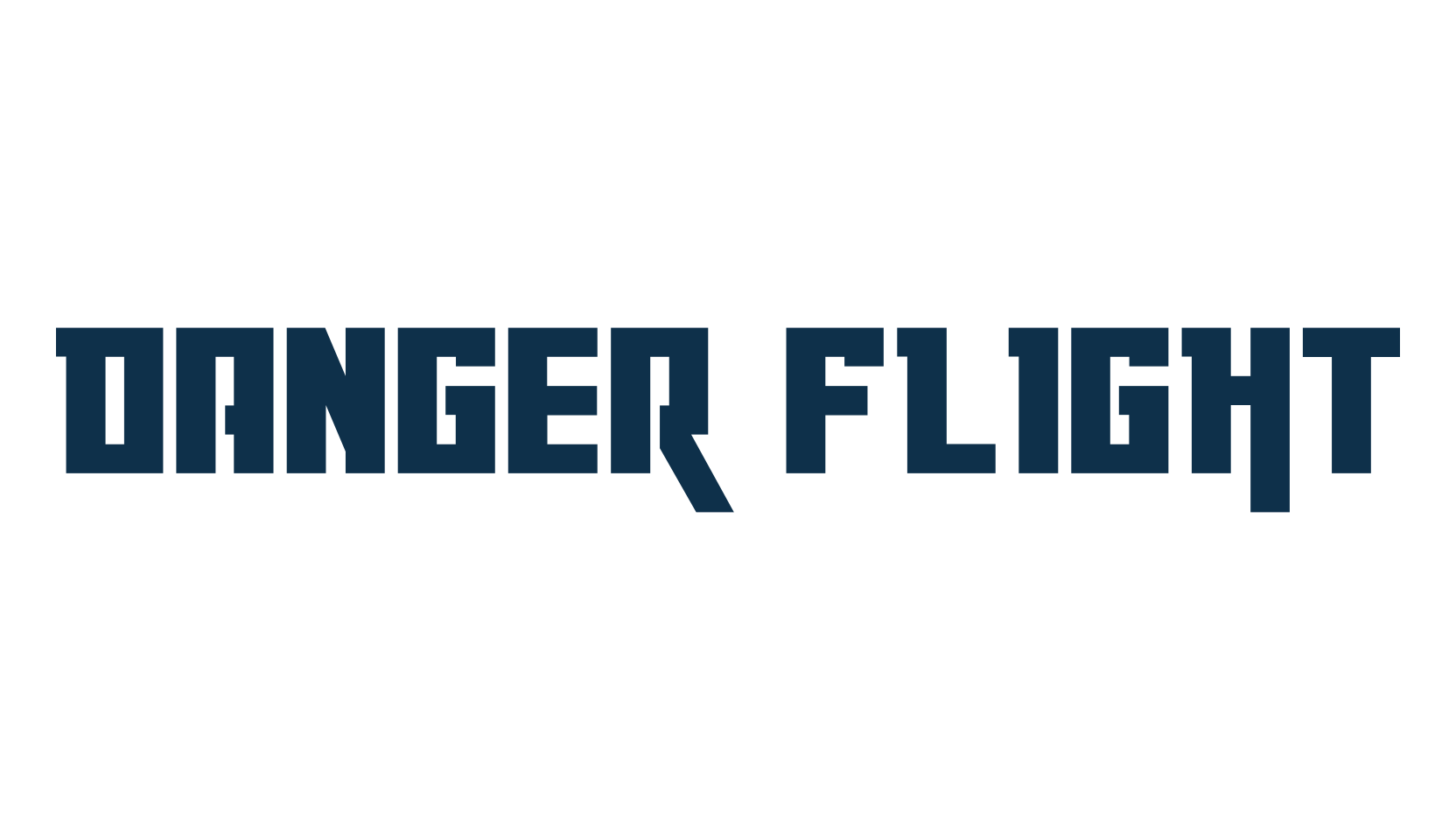 Danger Flight, techno sci-fi font preview