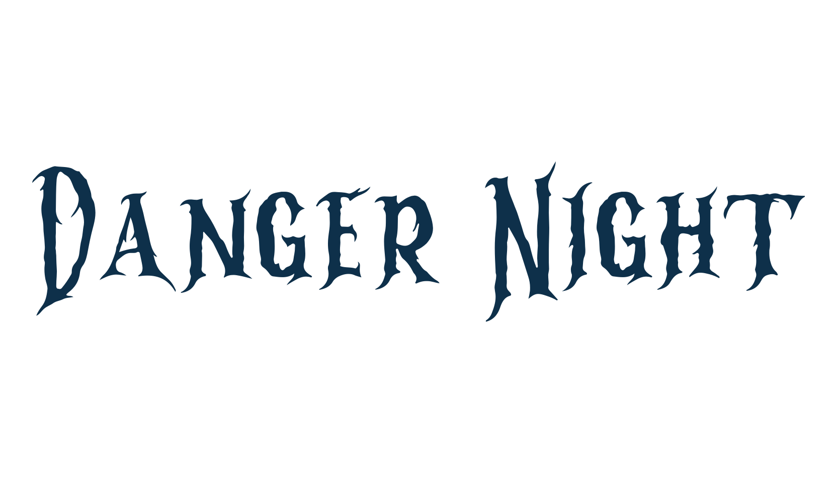Danger Night, display market font preview