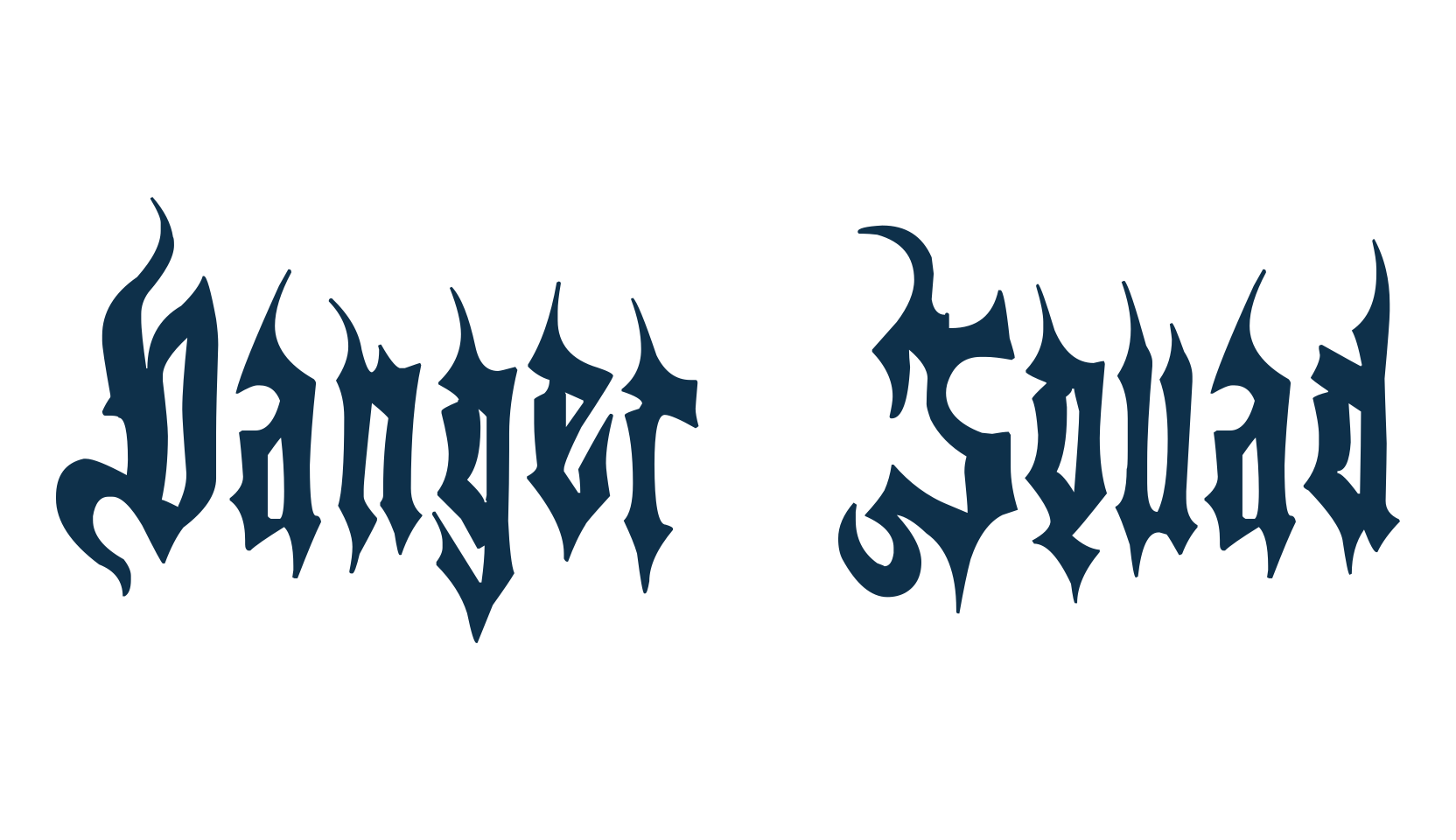 Danger Squad, gothic modern font preview