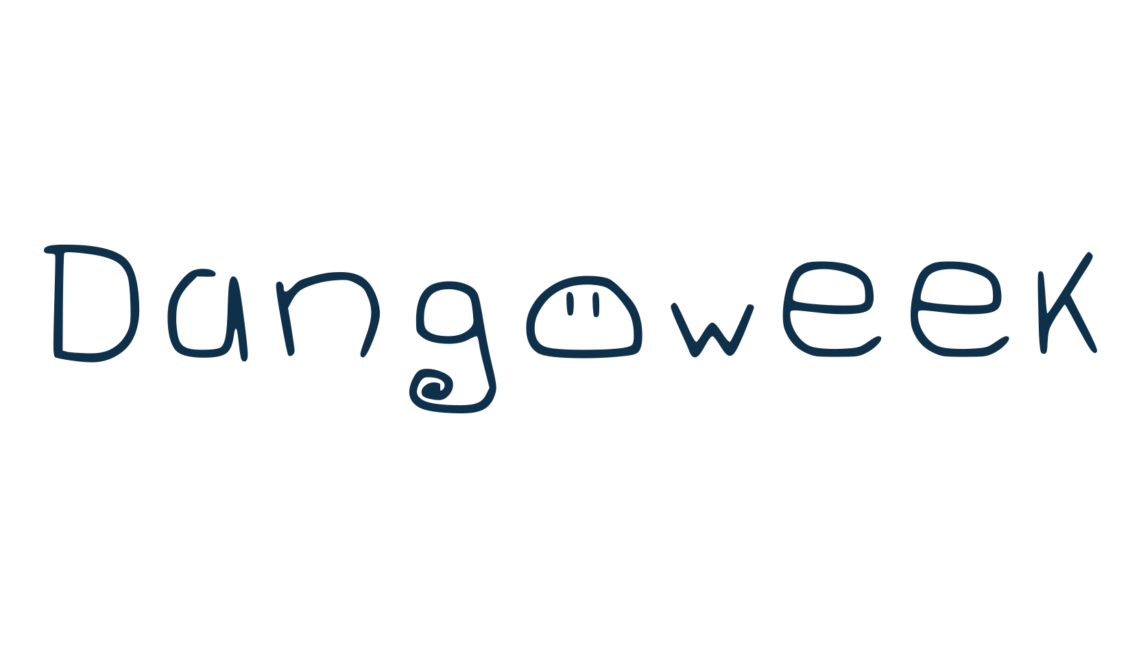 Dangoweek, handwriting font preview
