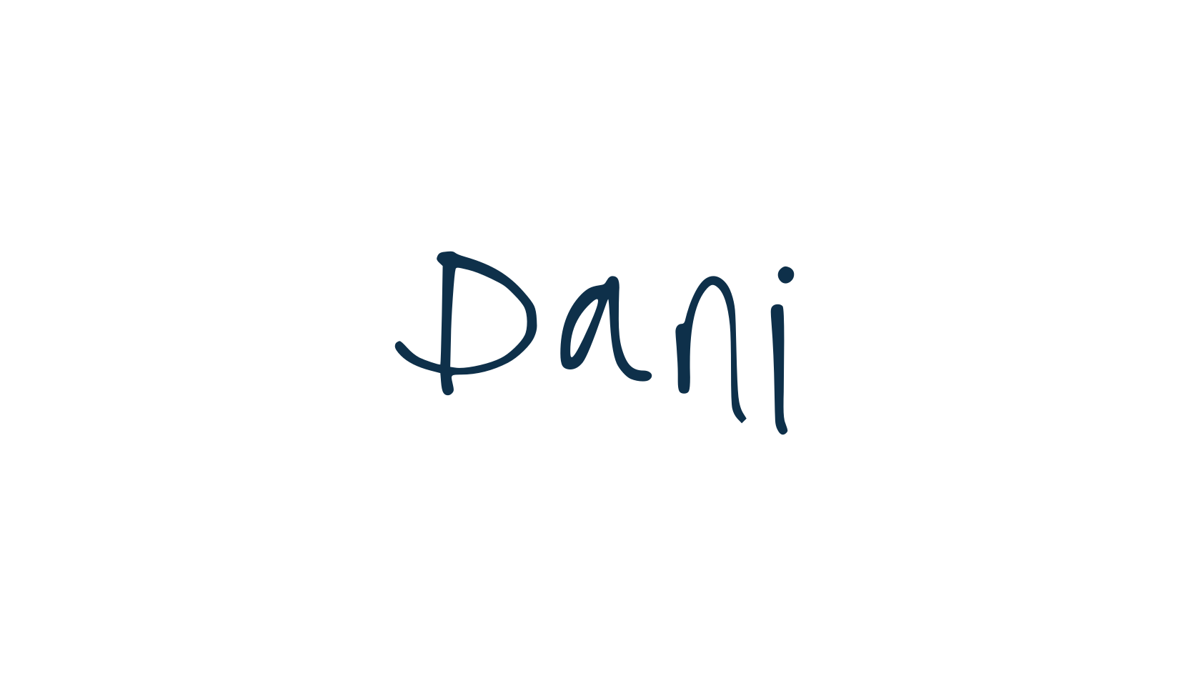 Dani, handwriting font preview