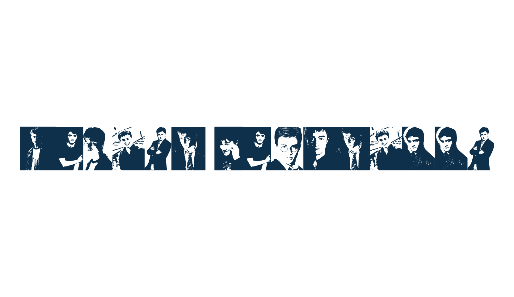 Daniel Radcliffe, fancy decorative font preview