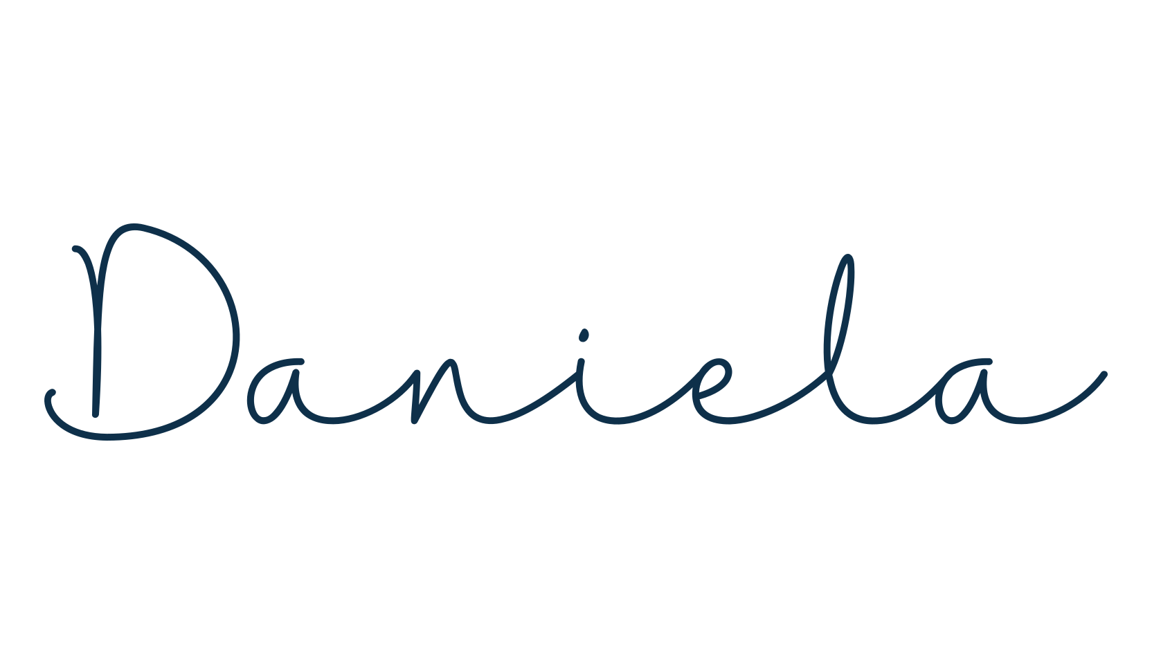 Daniela, script handwritten fancy decorative calligraphy font preview