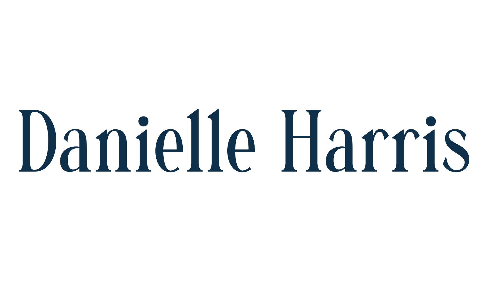 Danielle Harris, serif font preview