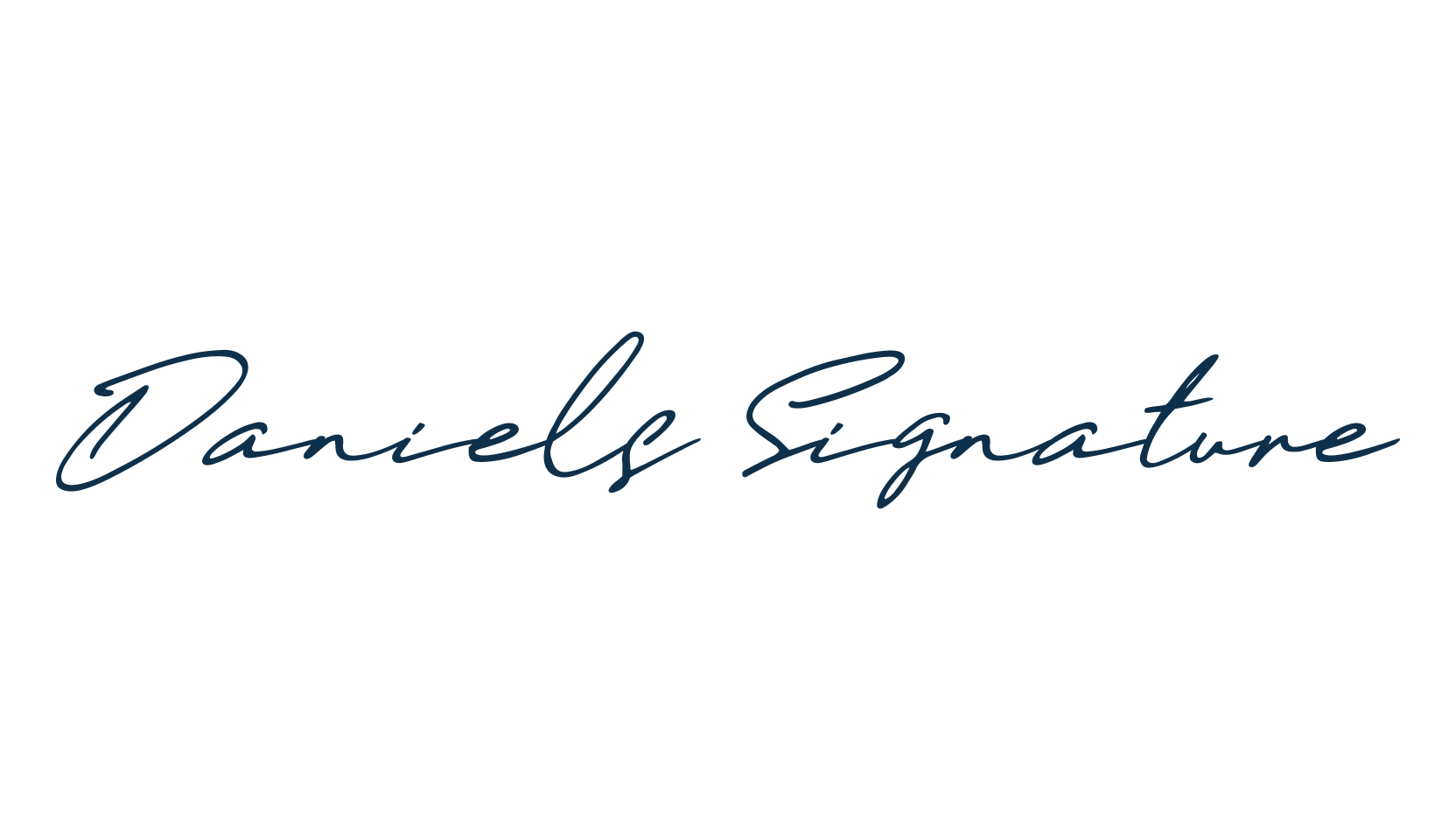 Daniels Signature, handwriting font preview