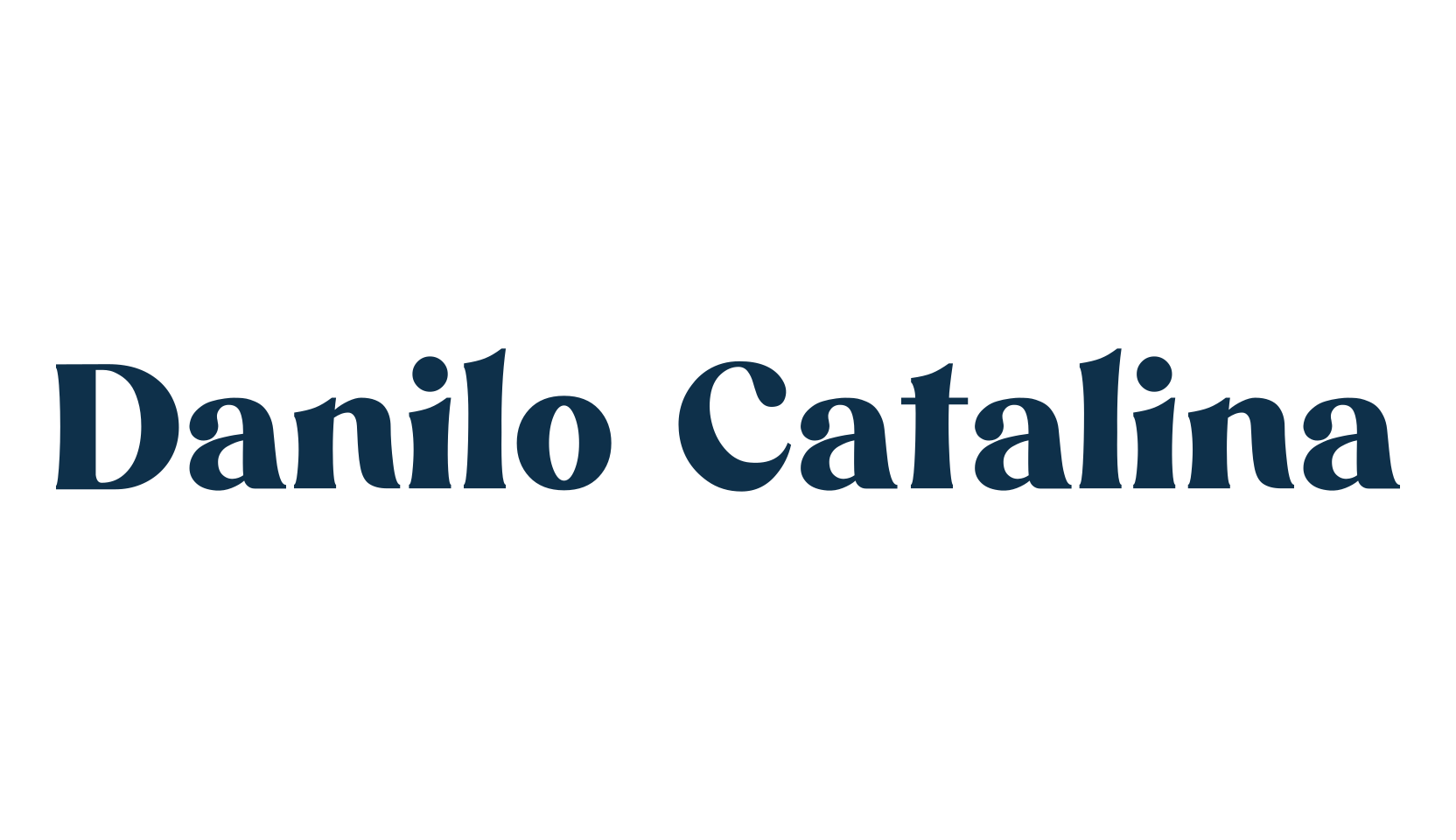 Danilo Catalina, basic serif font preview