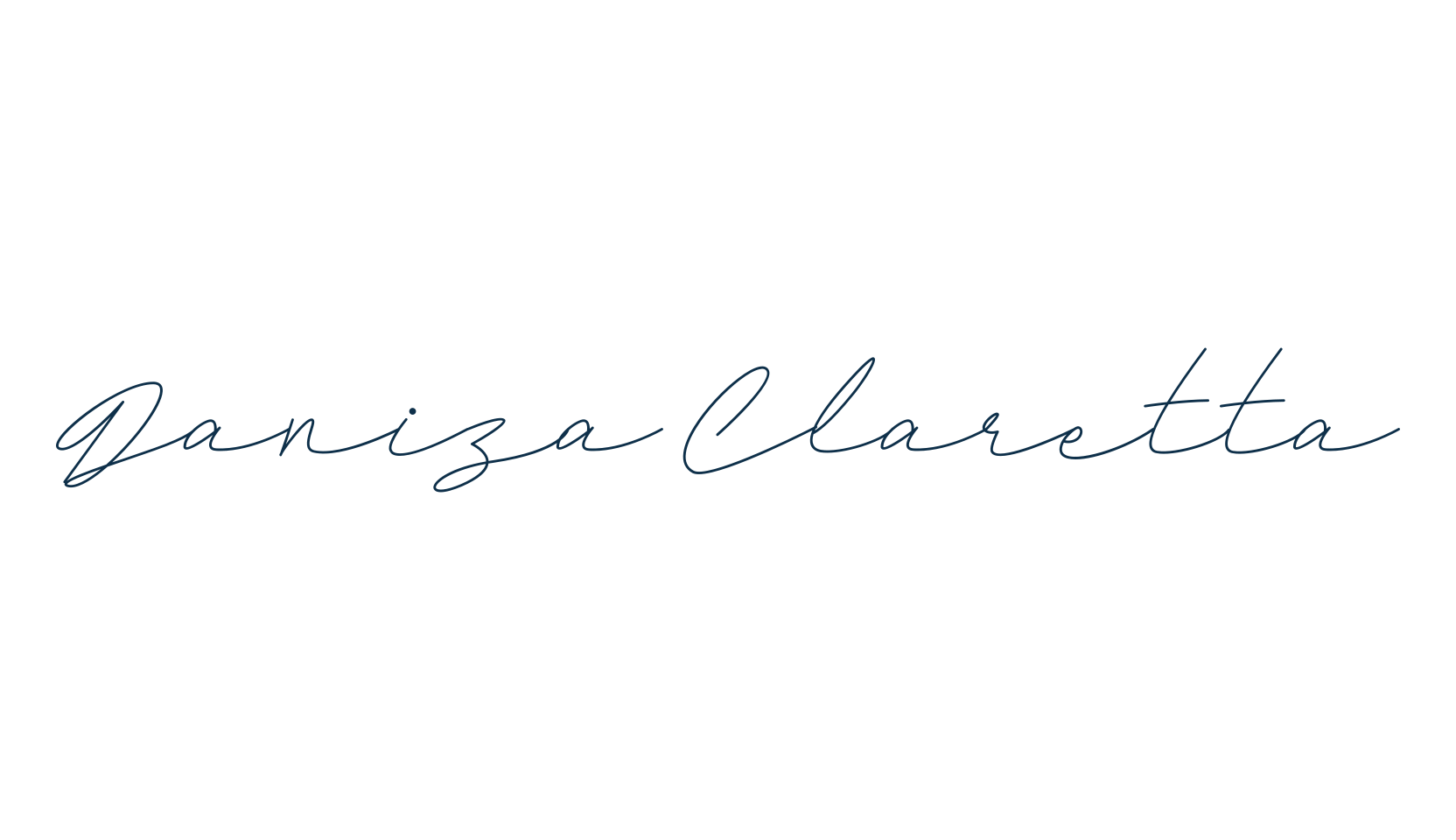 Daniza Claretta, script handwritten fancy decorative calligraphy font preview