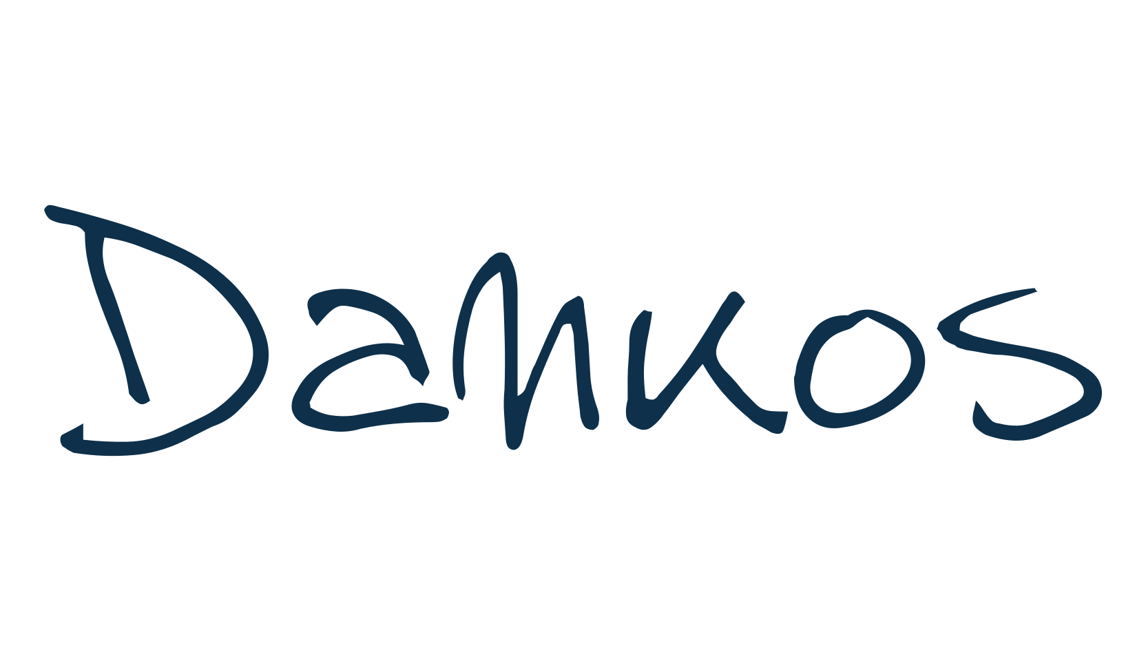 Dankos, script handwritten fancy decorative calligraphy font preview