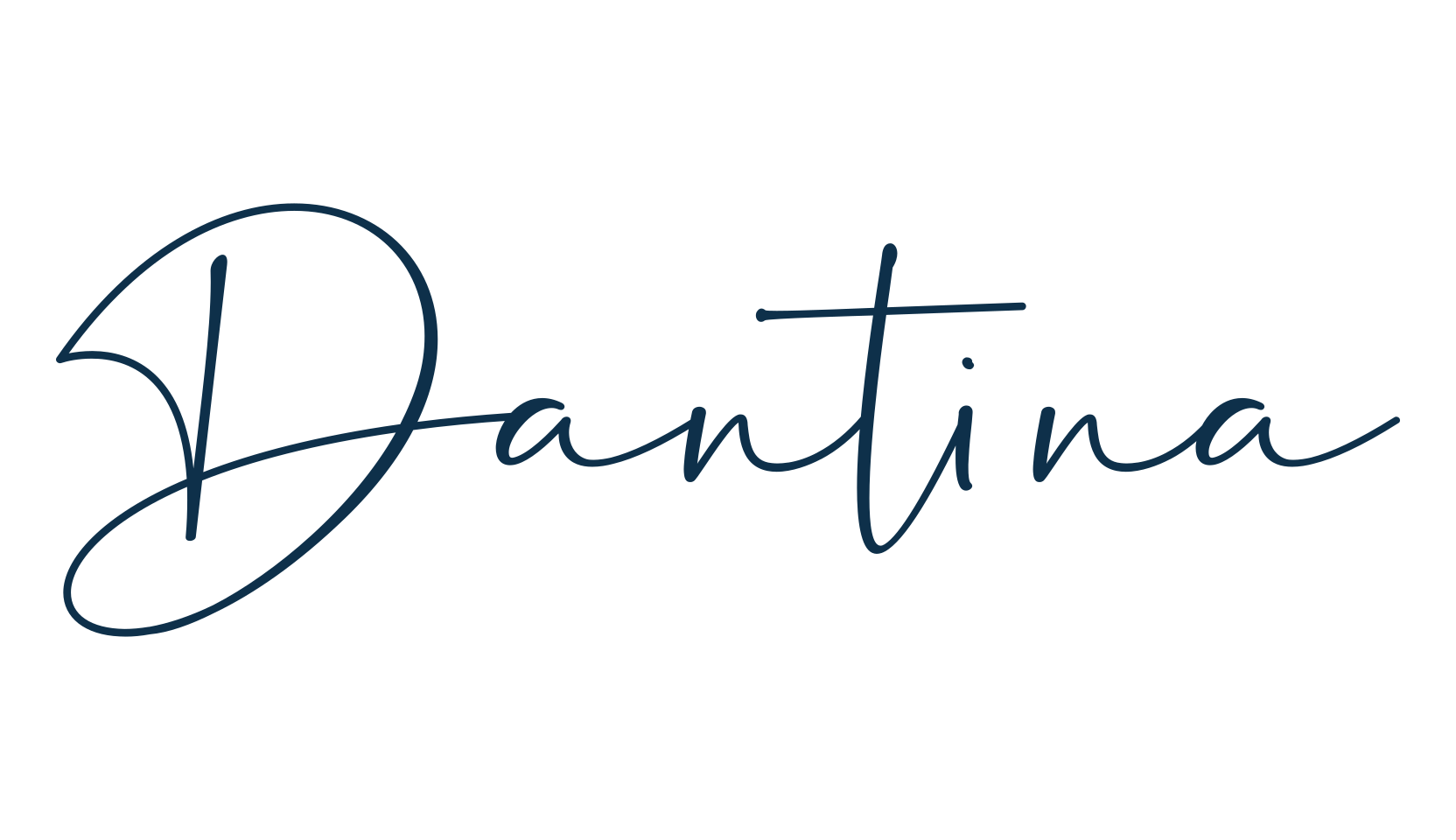 Dantina, script handwritten fancy decorative calligraphy font preview
