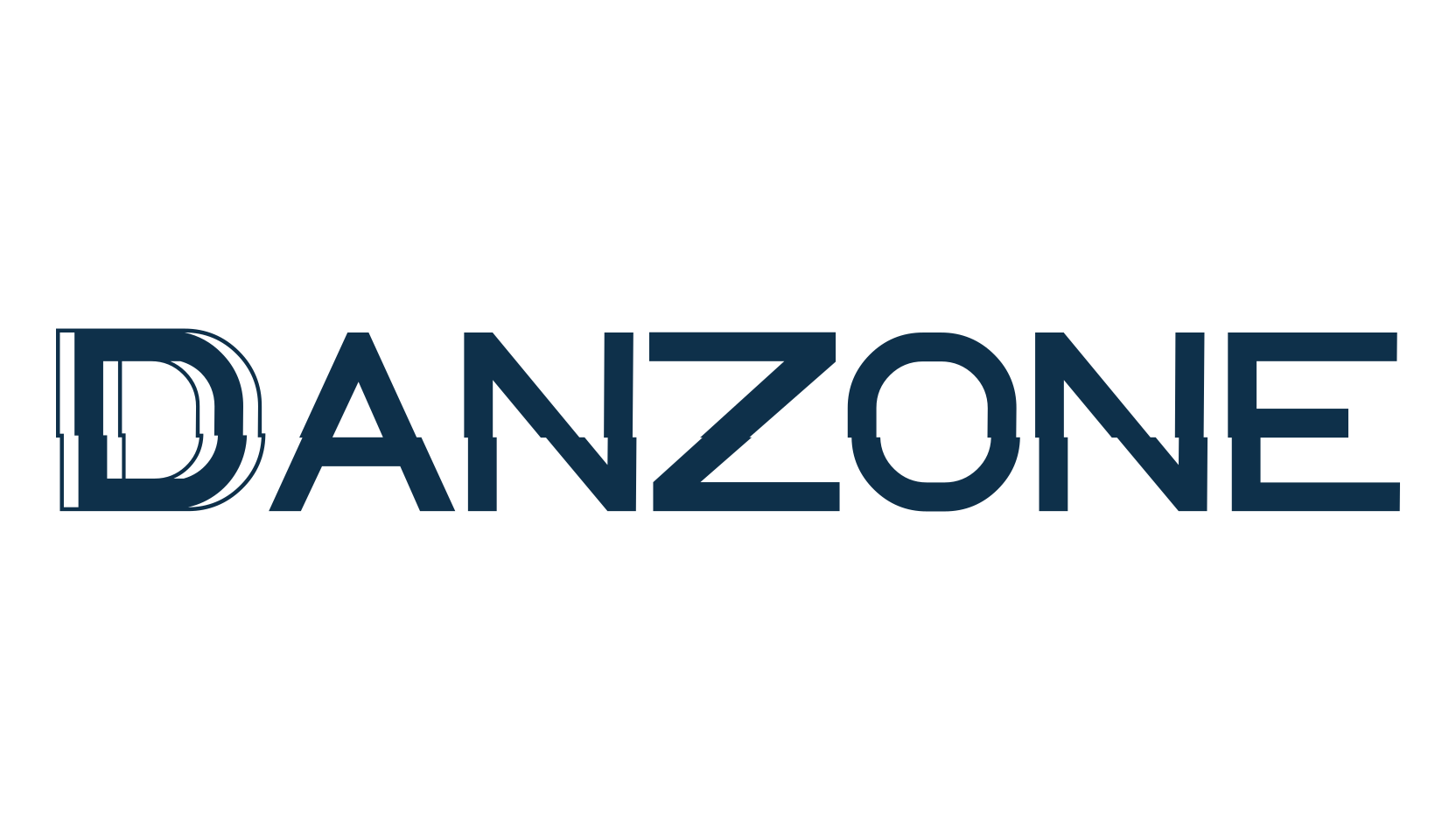 Danzone, fancy distorted decorative font preview