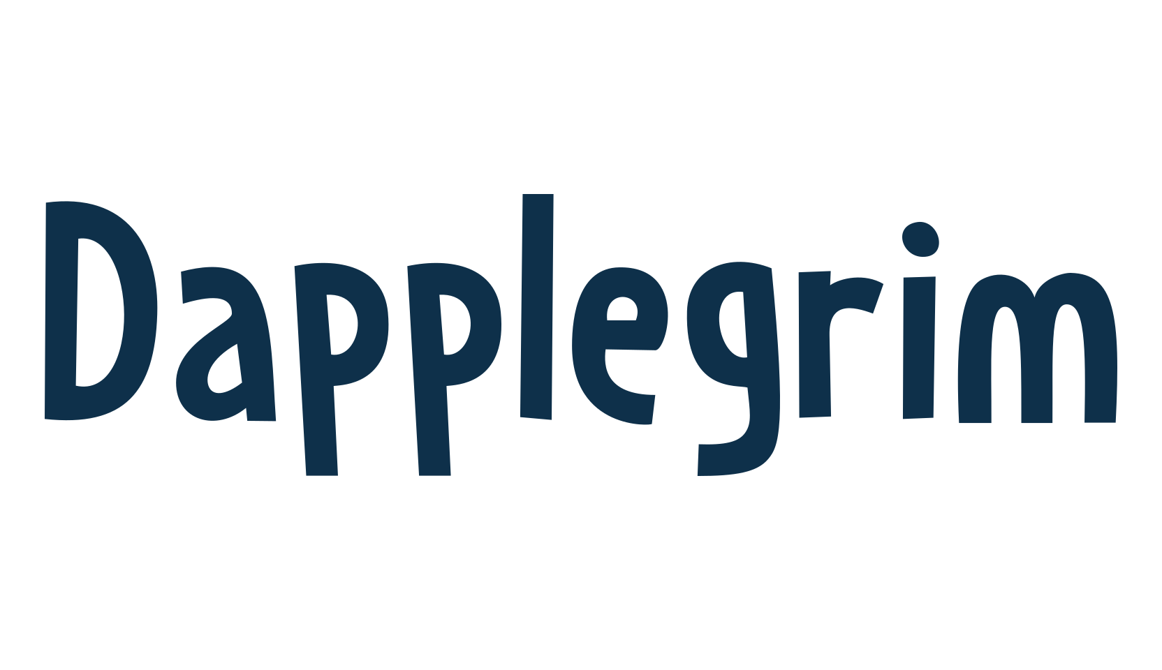 Dapplegrim, cartoon font preview