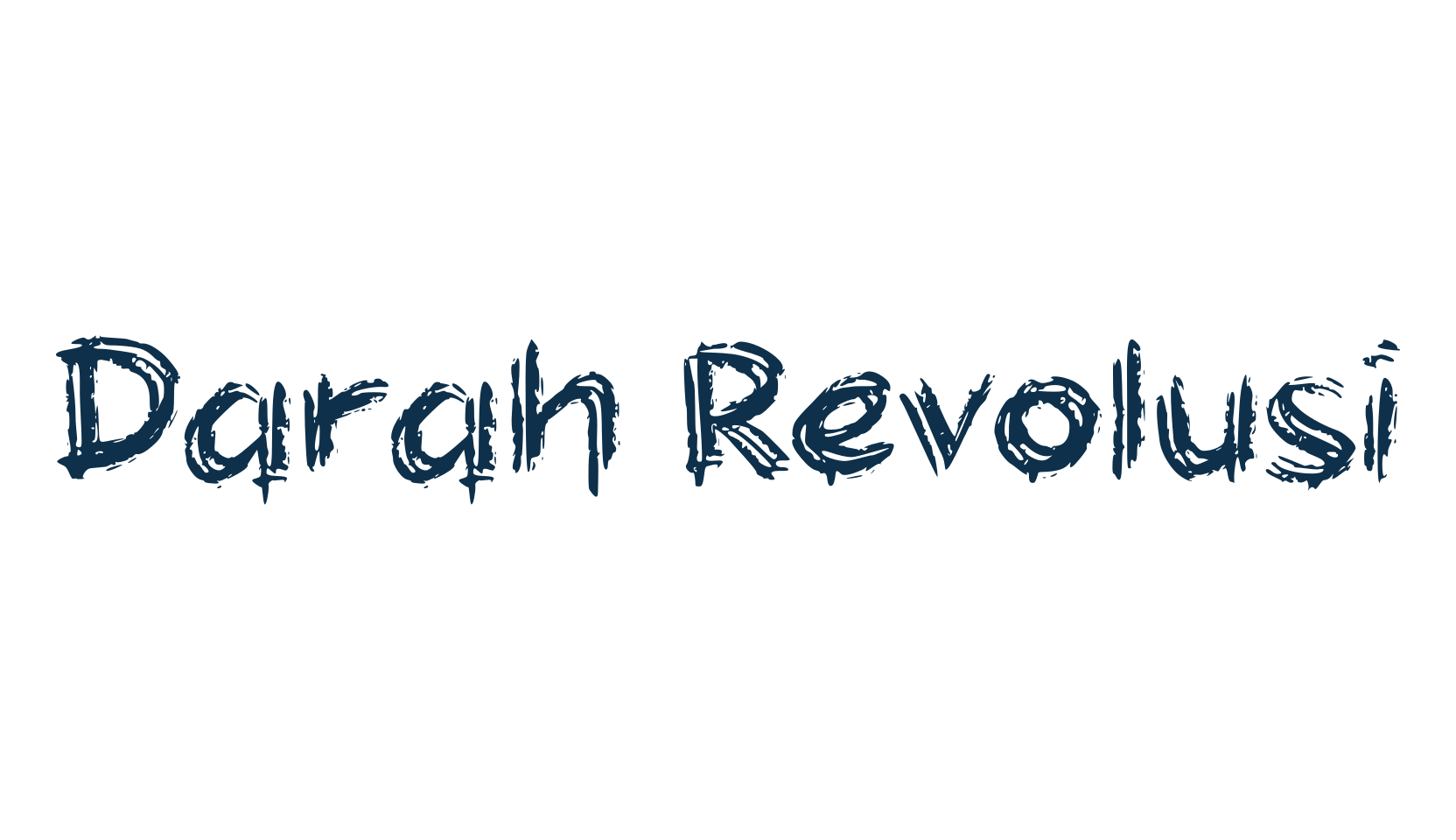 Darah Revolusi, fancy eroded decorative font preview