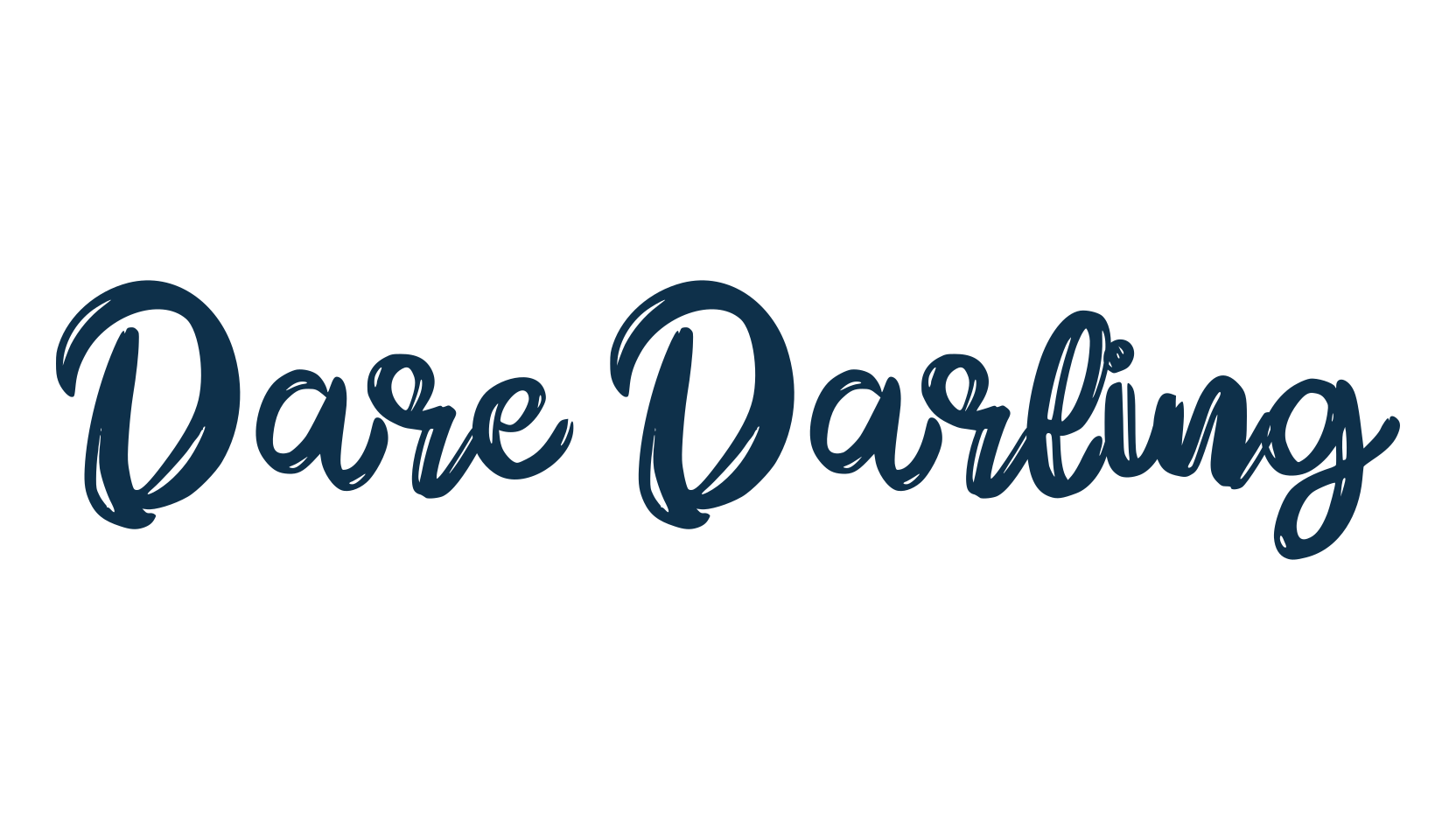 Dare Darling, brush font preview