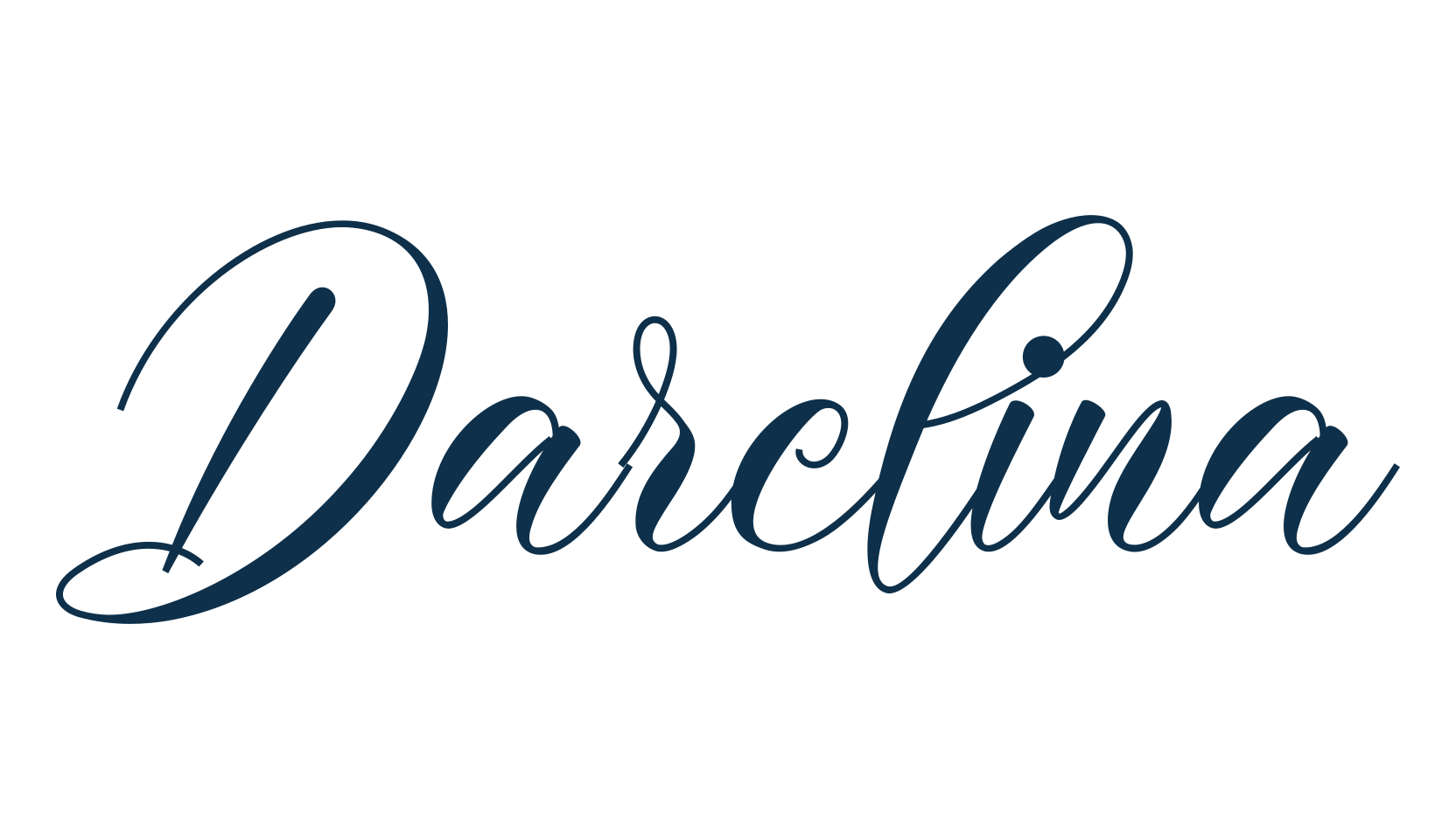 Darelina, script calligraphy fancy decorative font preview